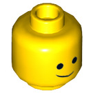LEGO Geel Emmet Minifigure Hoofd (Verzonken Solid Stud) (3626 / 47642)