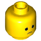 LEGO Gelb Emmet Minifigure Kopf (Einbau-Vollbolzen) (3626 / 53615)
