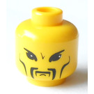 LEGO Gelb Emperor Chang Wu mit Umhang Kopf (Sicherheitsbolzen) (3626)