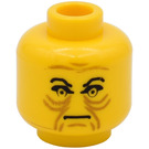 LEGO Yellow Emperor Palpatine Head (Safety Stud) (3626)