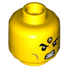 LEGO Gelb Erlang Minifigure Kopf (Einbau-Vollbolzen) (3626 / 67744)