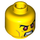 LEGO Yellow Evil Knight Head (Safety Stud) (3626 / 10006)