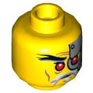 LEGO Yellow Evil Wu Minifigure Head (Recessed Solid Stud) (3626 / 16214)