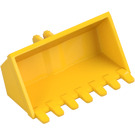 LEGO Giallo Benna dell'escavatore 3 x 6 con Click Cerniera 2-Finger (21709 / 30394)