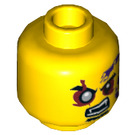 LEGO Gelb Eyezor Minifigure Kopf (Einbau-Vollbolzen) (3626 / 19306)
