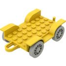 LEGO Jaune Fabuland Voiture Châssis 8 x 6.5 (Complete) (4796)