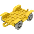 LEGO Yellow Fabuland Car Chassis 8 x 6.5 (Complete) (4796)