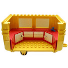 LEGO Gul Fabuland Caravan Kropp