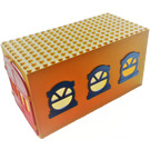 LEGO Gelb Fabuland Garage Block mit Blau Windows und rot Tür mit Tools Aufkleber