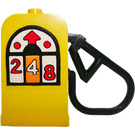 LEGO Gelb Fabuland Petrol Pump mit Schwarz Schlauch (4618)