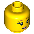 LEGO Yellow Fairy Head (Recessed Solid Stud) (3626 / 10769)