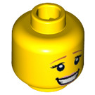 LEGO Yellow Fairytale Princess Minifigure Dual Sided Head (Recessed Solid Stud) (3626 / 18189)