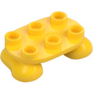 LEGO Giallo Feet 2 x 3 x 0.7 (66859)