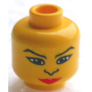 LEGO Yellow Female Indian with Quiver Head (Safety Stud) (3626)