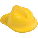 LEGO Yellow Firefighter Helmet with Brim (3834)