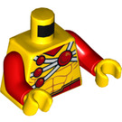 LEGO Geel Firestorm Minifig Torso (973 / 76382)