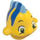 LEGO Amarillo Pez con Azul (Flounder) con ojos grandes (95355)