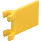 LEGO Gelb Flagge 2 x 2 mit ausgestelltem Rand (80326)