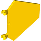 LEGO Jaune Drapeau 5 x 6 Hexagonal avec des clips minces (51000)