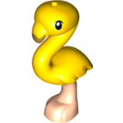 LEGO Gelb Flamingo mit Flesh Beine und Gold Schnabel (67918 / 67919)