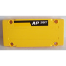 LEGO Yellow Flat Panel 5 x 11 with 'AP 35T' (right) Sticker (64782)