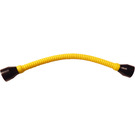 LEGO Amarillo Flexible Manguera con Liso Ends (Negro) 8.5 Espigas Largo