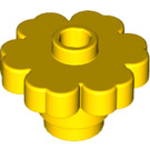 LEGO Amarillo Flor 2 x 2 con espiga abierta (4728 / 30657)