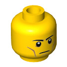 LEGO Gelb Flying Warrior Minifigure Kopf (Einbau-Vollbolzen) (3626 / 24644)