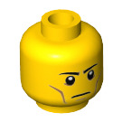 LEGO Yellow Flying Warrior Minifigure Head (Recessed Solid Stud) (3626 / 24644)