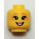 LEGO Giallo Folk Fairy Testa (Perno solido incassato) (3626)