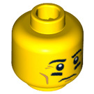 LEGO Yellow Football Player Head (Safety Stud) (3626 / 10778)