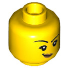 LEGO Geel Fox Costume Girl Minifigure Hoofd (Verzonken Solid Stud) (3626 / 61330)