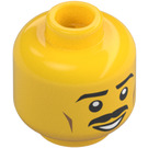 LEGO Gelb Fred Finley Minifigur Kopf (Vertiefte feste Noppen) (3626 / 36346)