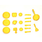 LEGO Amarillo Friends Kitchen Accesorios (902 / 93082)