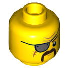 LEGO Gelb Fuse Minifigure Kopf (Einbau-Vollbolzen) (3626 / 47808)