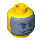 LEGO Yellow Galaxy Trooper Minifigure Head (Recessed Solid Stud) (3626 / 19085)