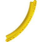 LEGO Yellow Gear Rack 11 x 11 Quarter Circle (24121 / 43038)
