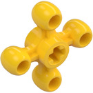 LEGO Žlutá Ozubené kolo s 4 Knobs (32072 / 49135)