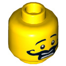 LEGO Giallo Gordon Zola Minifigure Testa (Perno solido incassato) (3626 / 16118)