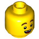 LEGO Geel Hacksaw Hank Minifigure Hoofd (Verzonken Solid Stud) (3626 / 68031)