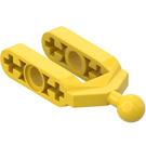 LEGO Gelb Hälfte Balken Gabel mit Kugelgelenk (6572)