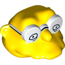 LEGO Żółty Hans Moleman Głowa (20492)