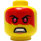 LEGO Yellow Harumi Head (Recessed Solid Stud) (3626 / 68363)