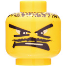 LEGO Keltainen Pää jossa Facial Hiukset (Turvanuppi) (3626)