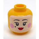 LEGO Yellow Head with Painted Face Aristocrat (Recessed Solid Stud) (3626)