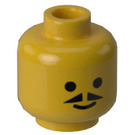 LEGO Jaune Tête avec Pointed Moustache (Clou de sécurité) (3626)