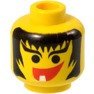 LEGO Gelb Kopf mit Single Zahn (Sicherheitsbolzen) (3626)