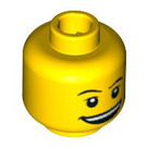 LEGO Gul Hoved med Smile (Sikkerheds knops) (3626 / 88947)