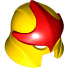 LEGO Gelb Helm mit Open Chin mit Groß rot Star (12759)