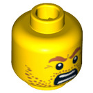 LEGO Yellow Highland Battler Head (Safety Stud) (3626)